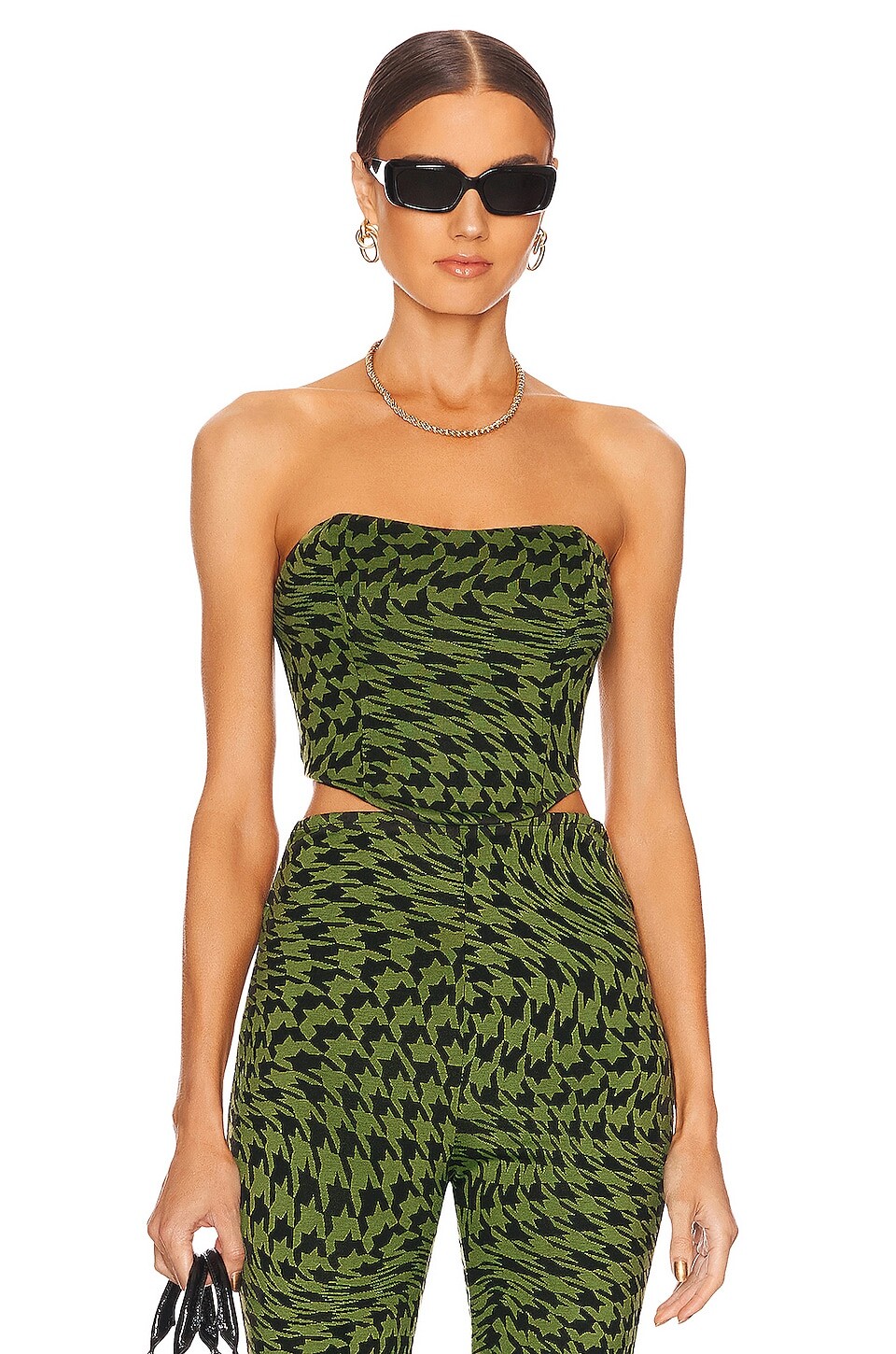 

Корсет Camila Coelho Seraphina, цвет Black & Green