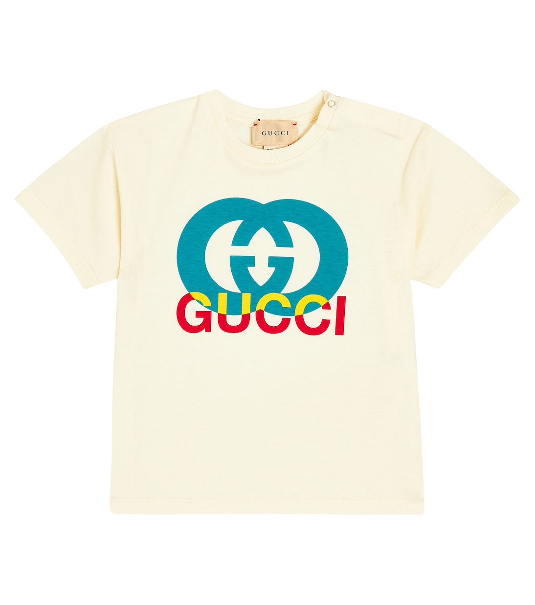 

Детская футболка из хлопкового джерси с узором g Gucci Kids, мультиколор