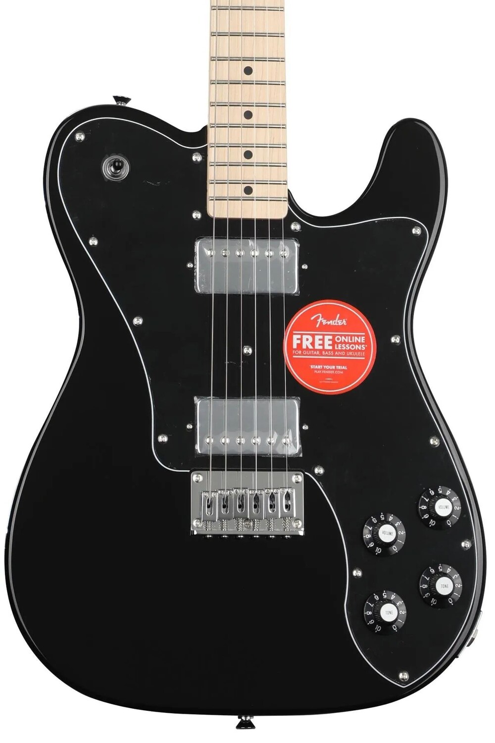 

Электрогитара Squier Affinity Series Telecaster Deluxe — черная, с кленовой накладкой на гриф