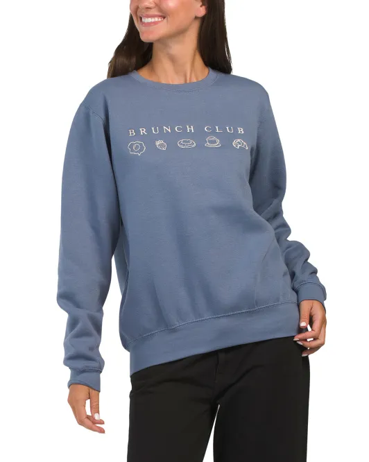 

Толстовка с вышивкой Brunch Club Pacific & Co, синий