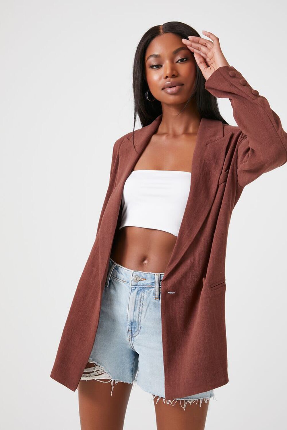 

Двубортный пиджак с зубцами Forever 21