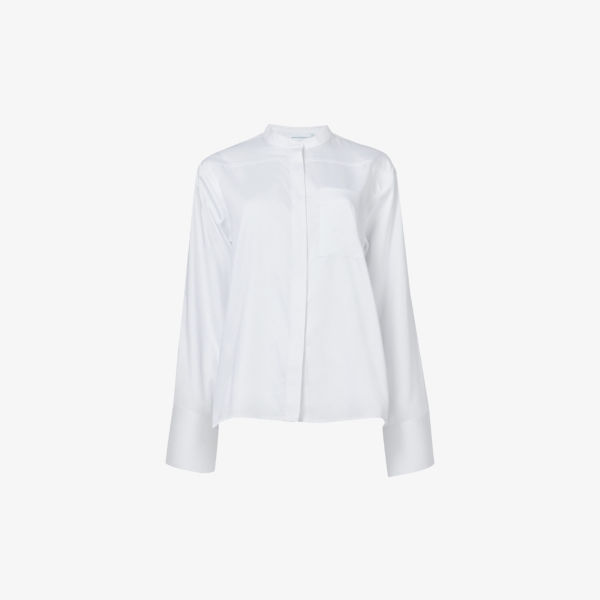 цена Тканая рубашка свободного кроя с широкими рукавами Leem, белый