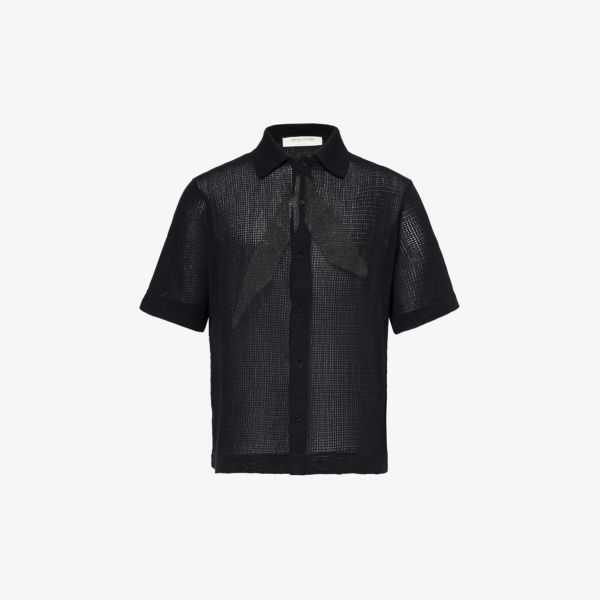 Рубашка из хлопка с абстрактным принтом 1017 Alyx 9Sm, черный