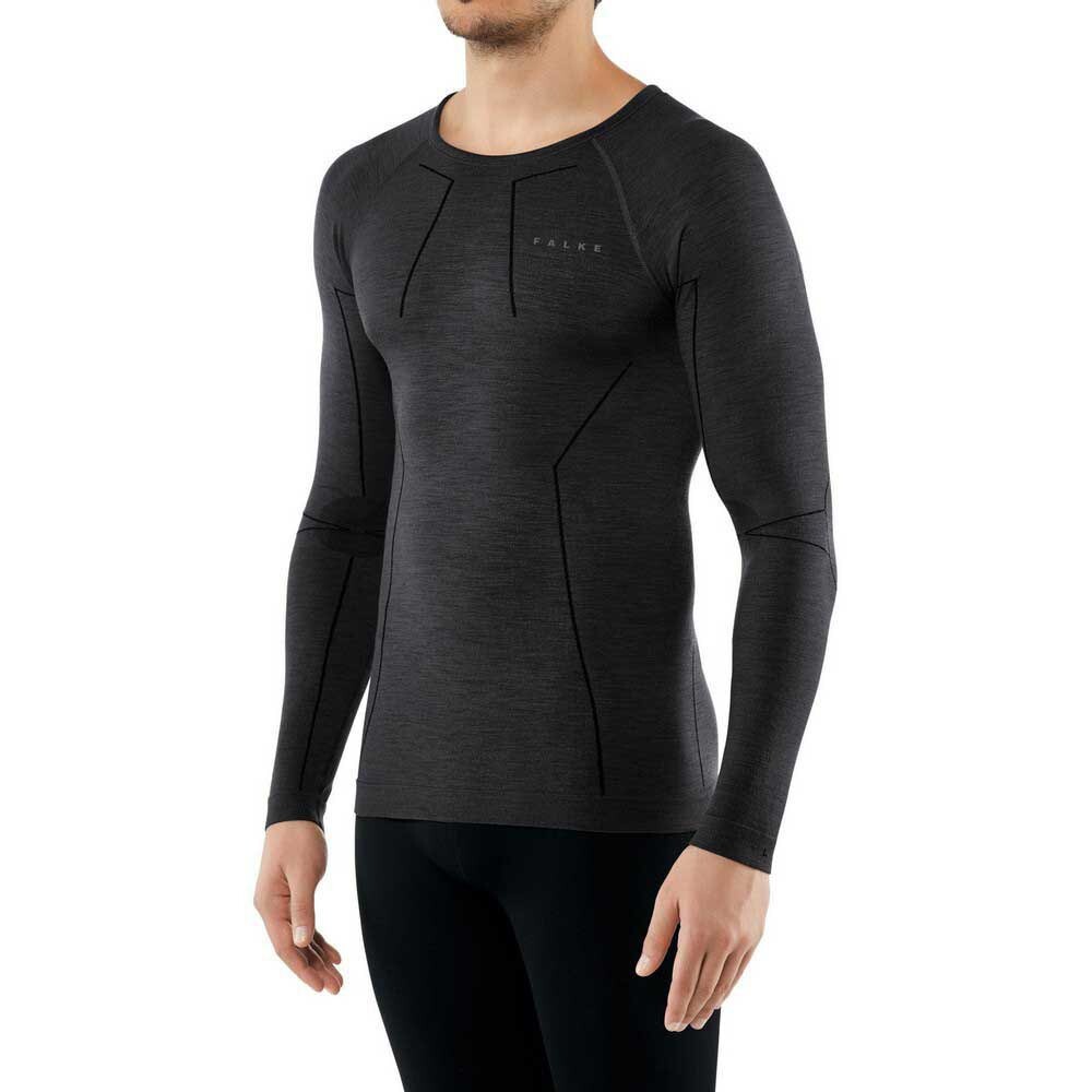 

Базовый слой с длинным рукавом Falke Wool Tech, черный