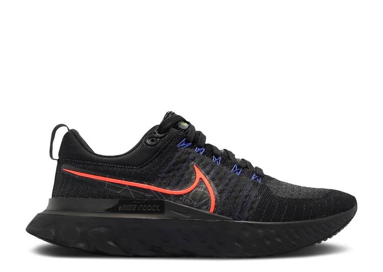 

Кроссовки Nike REACT INFINITY RUN FLYKNIT 2 'BLACK HYPER ORANGE', черный