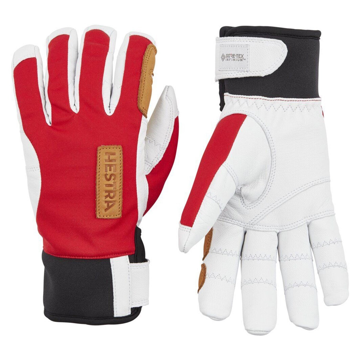 Перчатки Hestra Ergo Grip Active Wool Terry, цвет Red/Off White перчатки hestra ergo grip tactility 5 finger черный