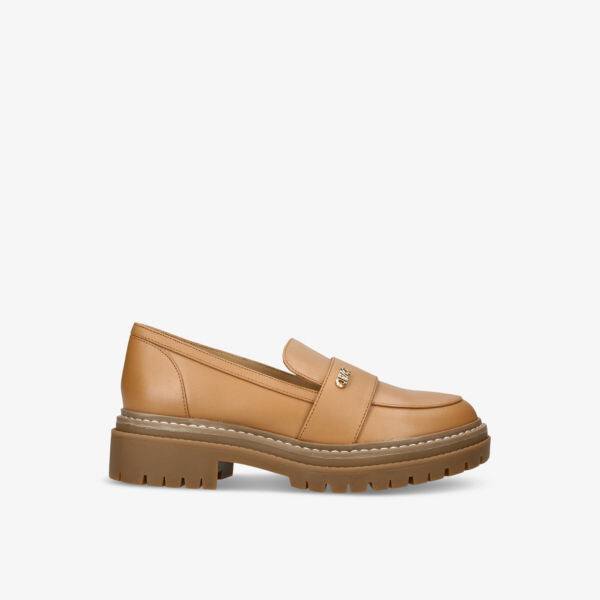 

Кожаные лоферы parker с бляшкой Michael Michael Kors, цвет tan