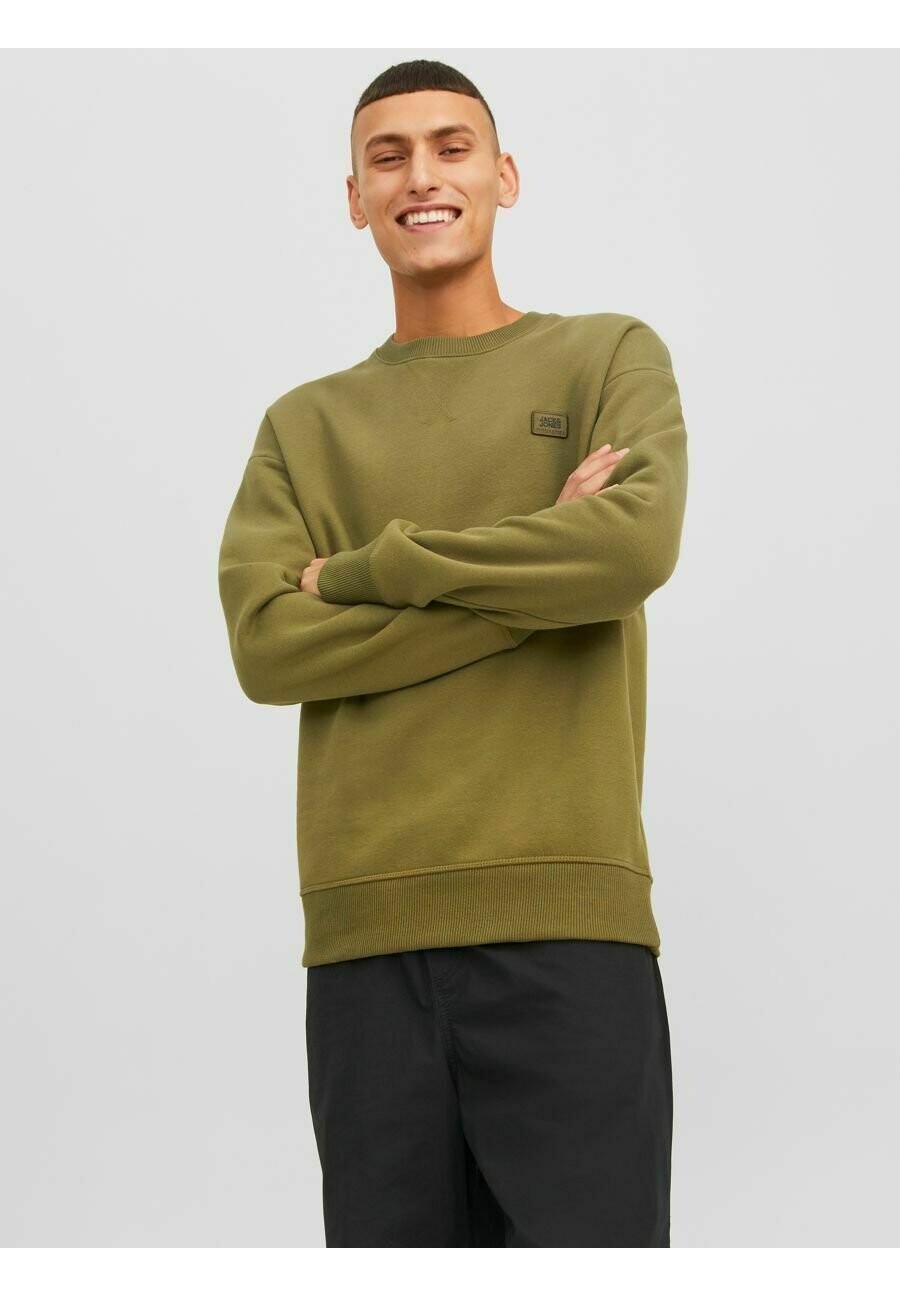 

Толстовка JCOCLASSIC TWILL CREW NECK NOOS Jack & Jones, оливковая ветвь, Зеленый