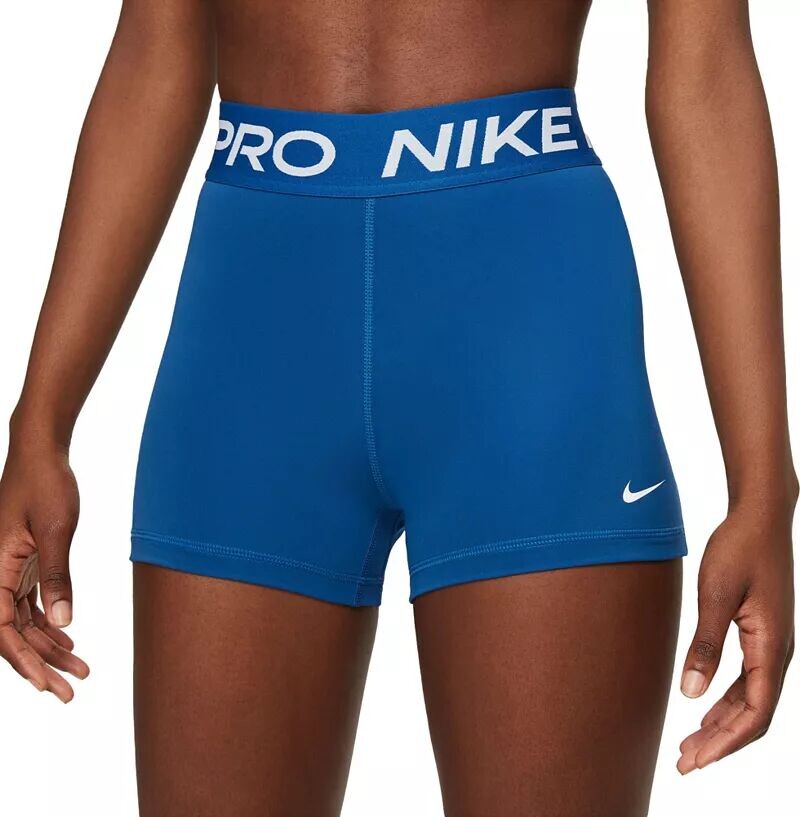 

Женские шорты Nike Pro 3 дюйма, синий
