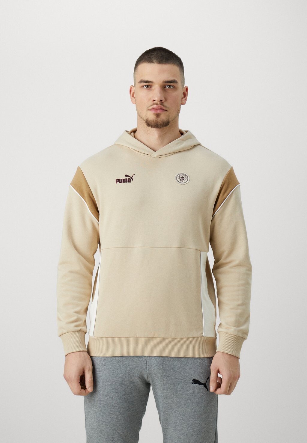 

Толстовка MANCHESTER CITY FTBLARCHIVE Puma, цвет granola/frosted ivory