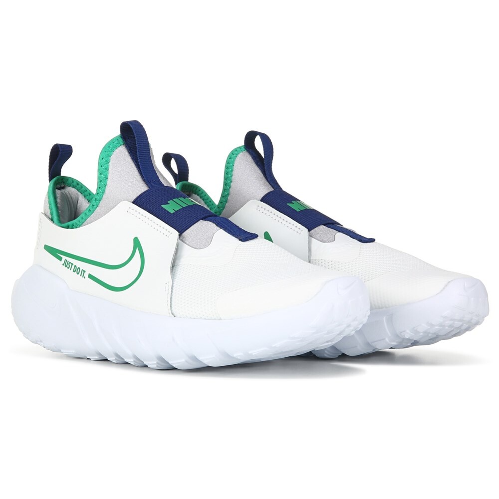 

Детские беговые кроссовки без шнуровки Flex Runner 2 Big Kid Nike, белый