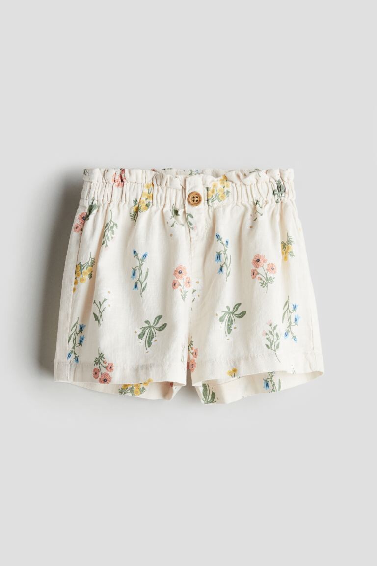 

Шорты из бумажного пакета H&M, бежевый