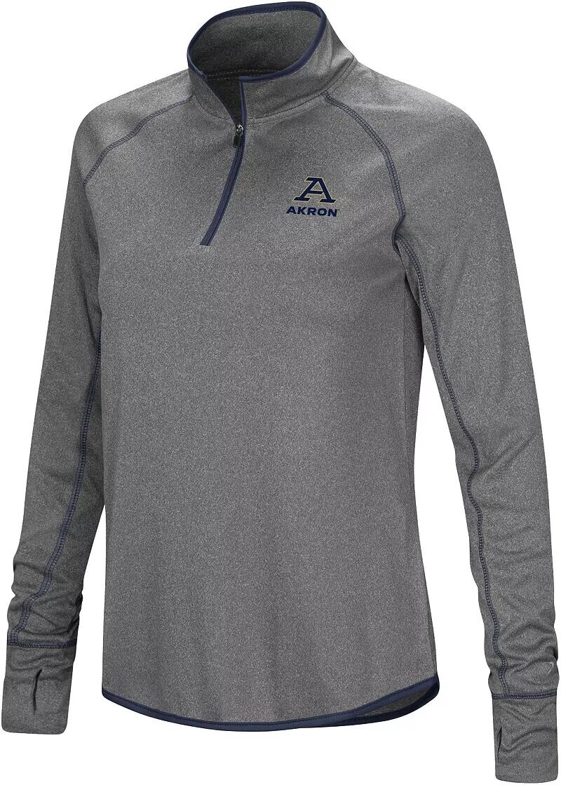 

Colosseum Женский пуловер Akron Zips Heather Charcoal с молнией