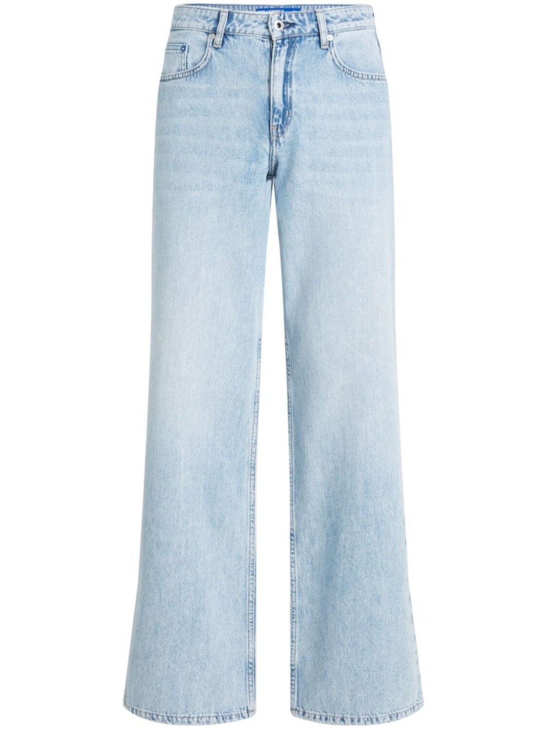 

Karl Lagerfeld Jeans mid-rise wide-leg jeans, синий