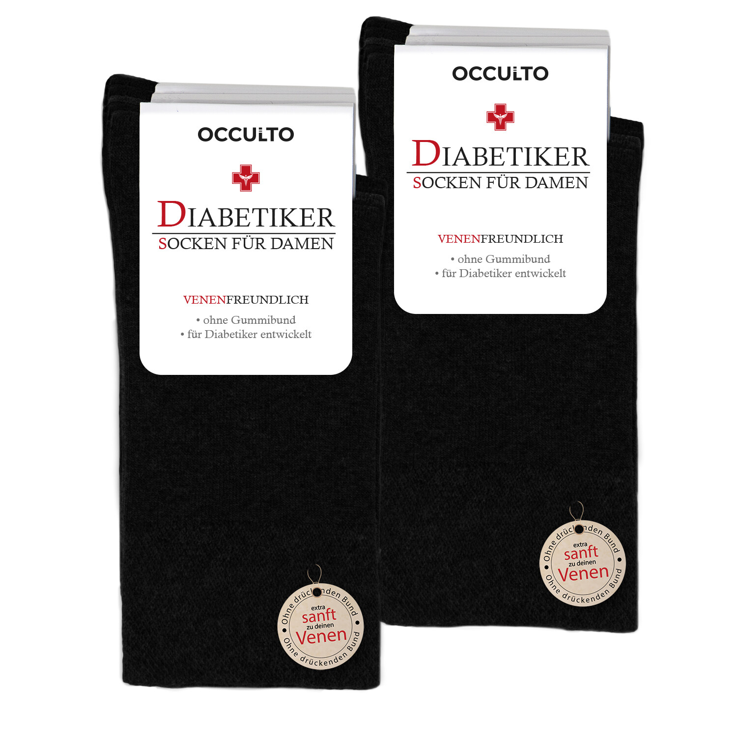 

Носки Occulto 10 шт Diabetiker Julia, черный