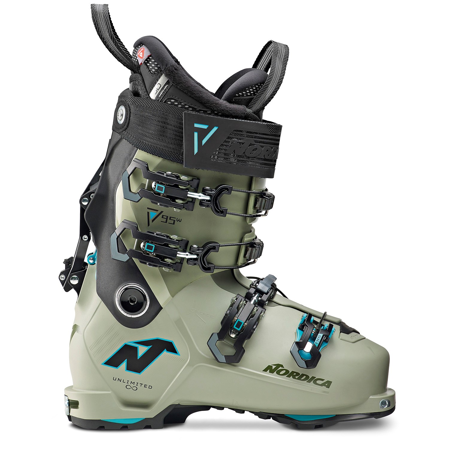 Лыжные ботинки Nordica Unlimited 95 W DYN, зеленый лыжные ботинки unlimited 105 w dyn женские 2023 2024 г nordica черный