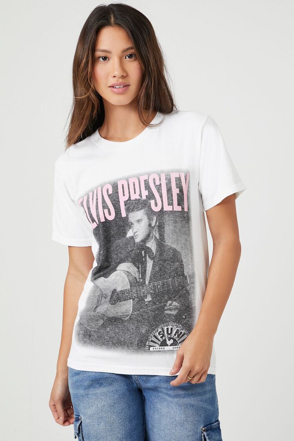

Футболка с рисунком Prince Peter Elvis Presley Forever 21, белый