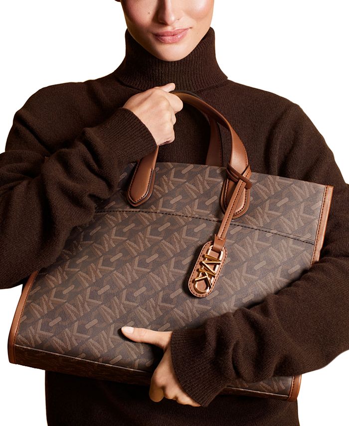 Большая сумка-тоут с логотипом Empire Michael Kors, коричневый сумка тоут sullivan s michael michael kors коричневый
