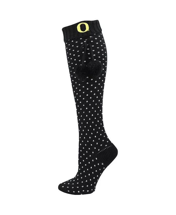 

Женские черные носки до колена Oregon Ducks Zoozatz, черный