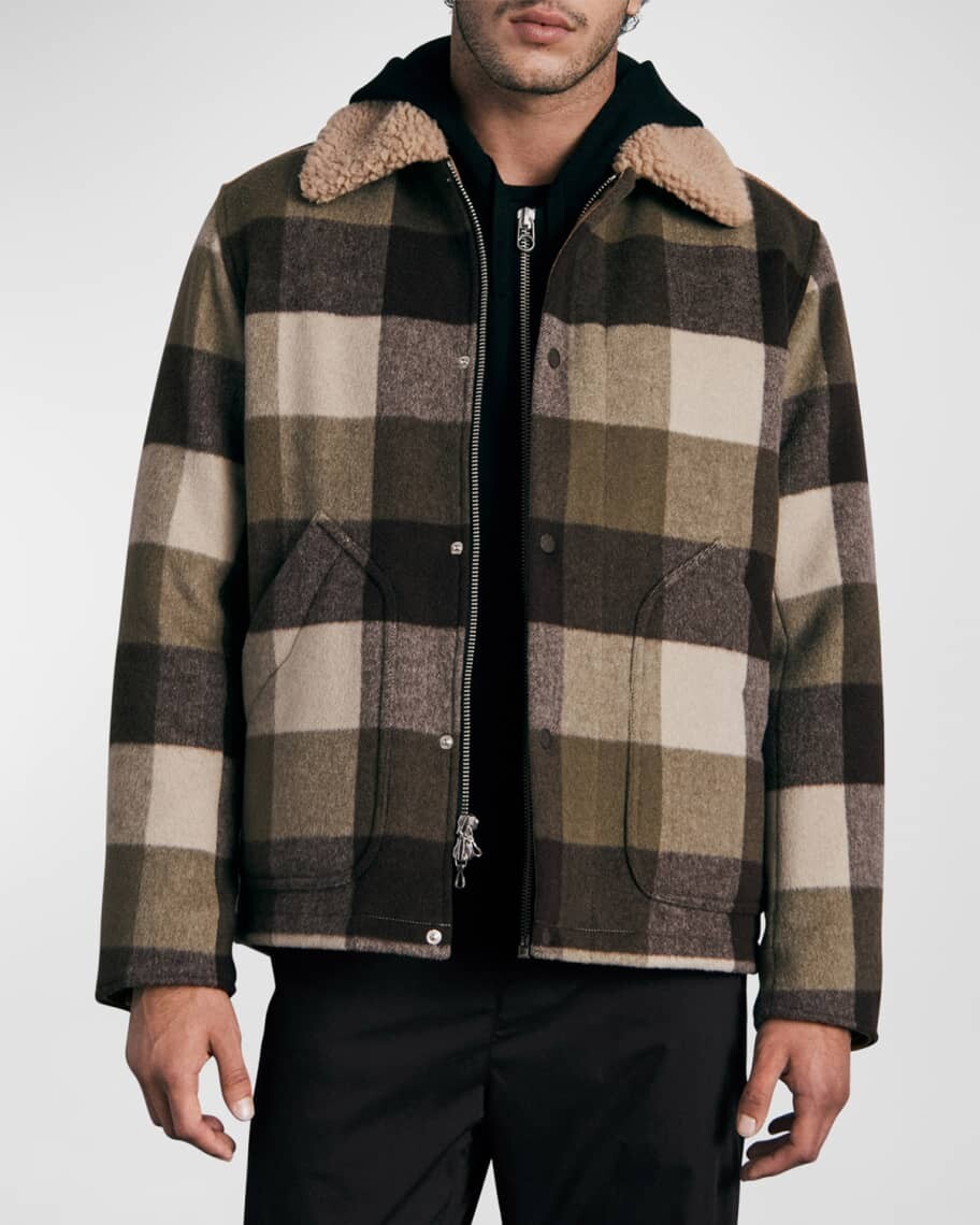 

Мужская шерстяная куртка Lane Rag & Bone, Черный