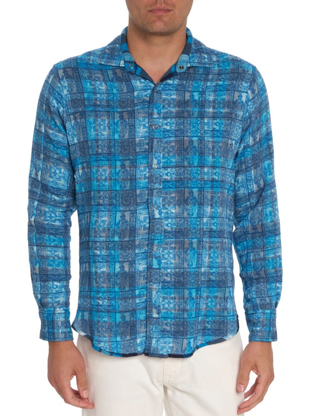 

Двусторонняя хлопковая рубашка Tremblay Robert Graham, зеленый