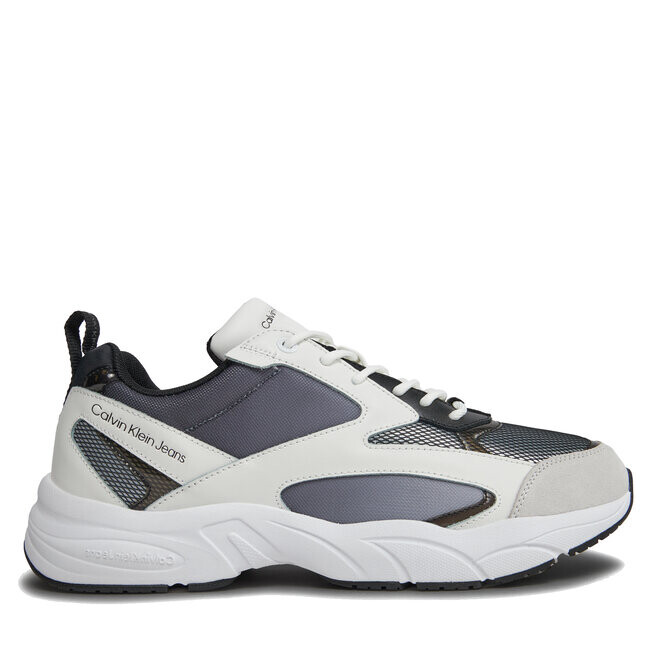 

Кроссовки Calvin Klein Jeans Retro Tennis Low Mix In Sat YM0YM00877 Black/Bright White 0GM, черный