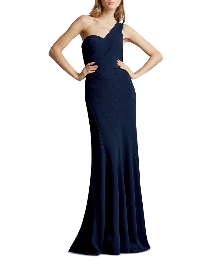 

Креповое платье на одно плечо Tadashi Shoji