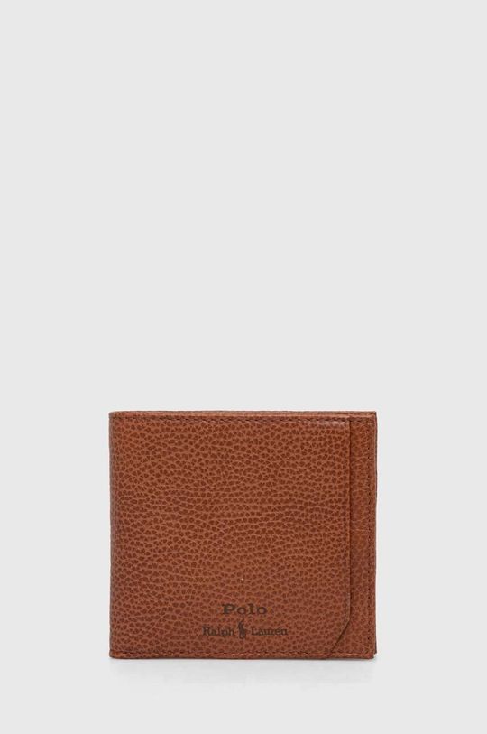 цена Кожаный кошелек Polo Ralph Lauren, коричневый