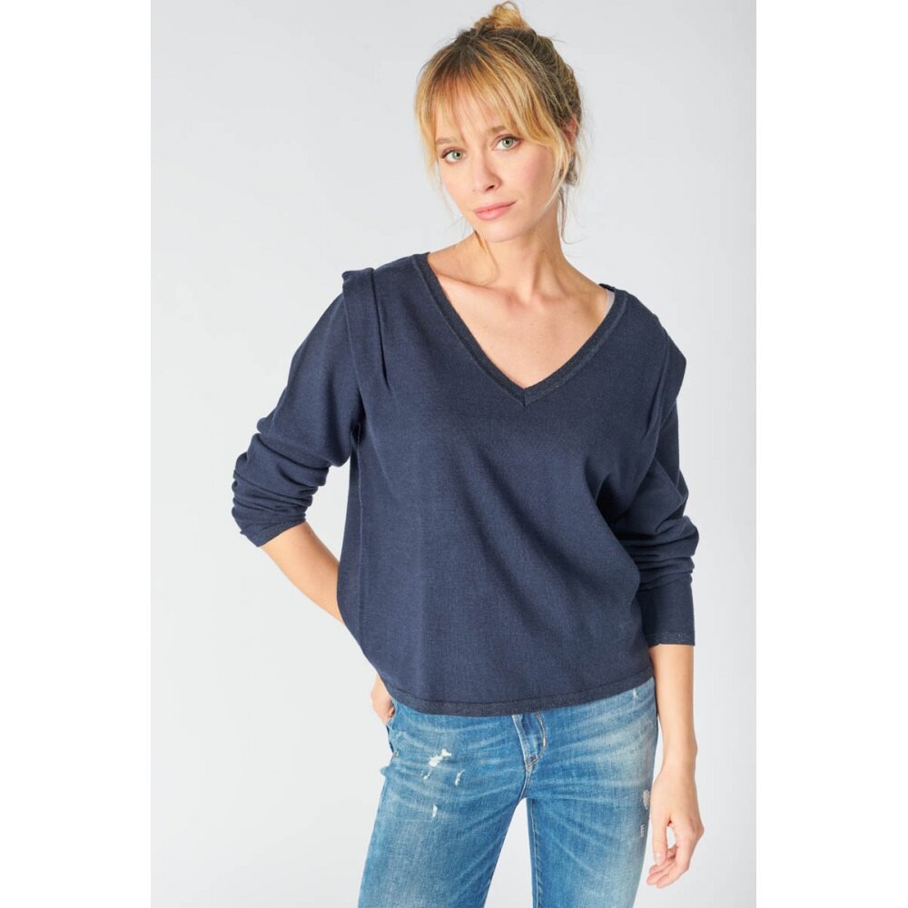 

Свитер Le Temps Des Cerises 58077 Lilly V Neck, синий
