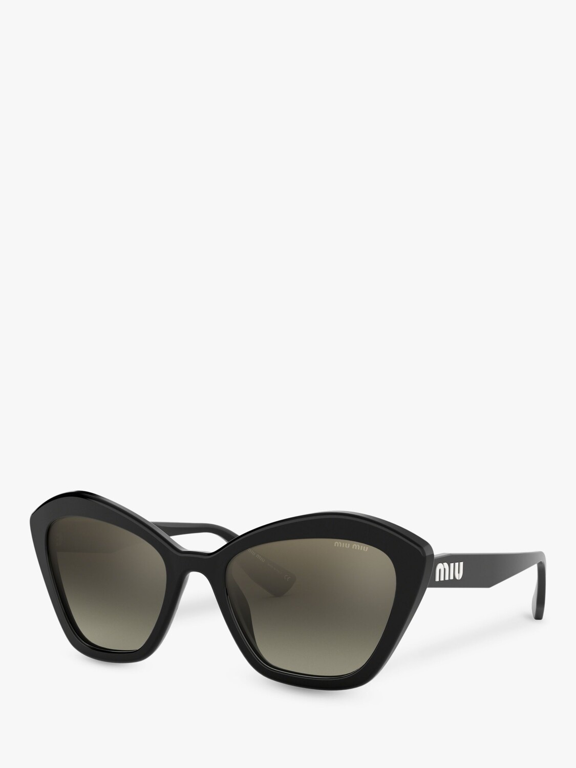 

Женские солнцезащитные очки кошачий глаз Miu Miu MU 05US, черные/зеркально-серебристые