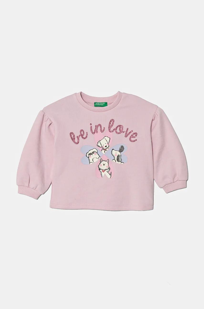 

Детская толстовка United Colors of Benetton, розовый