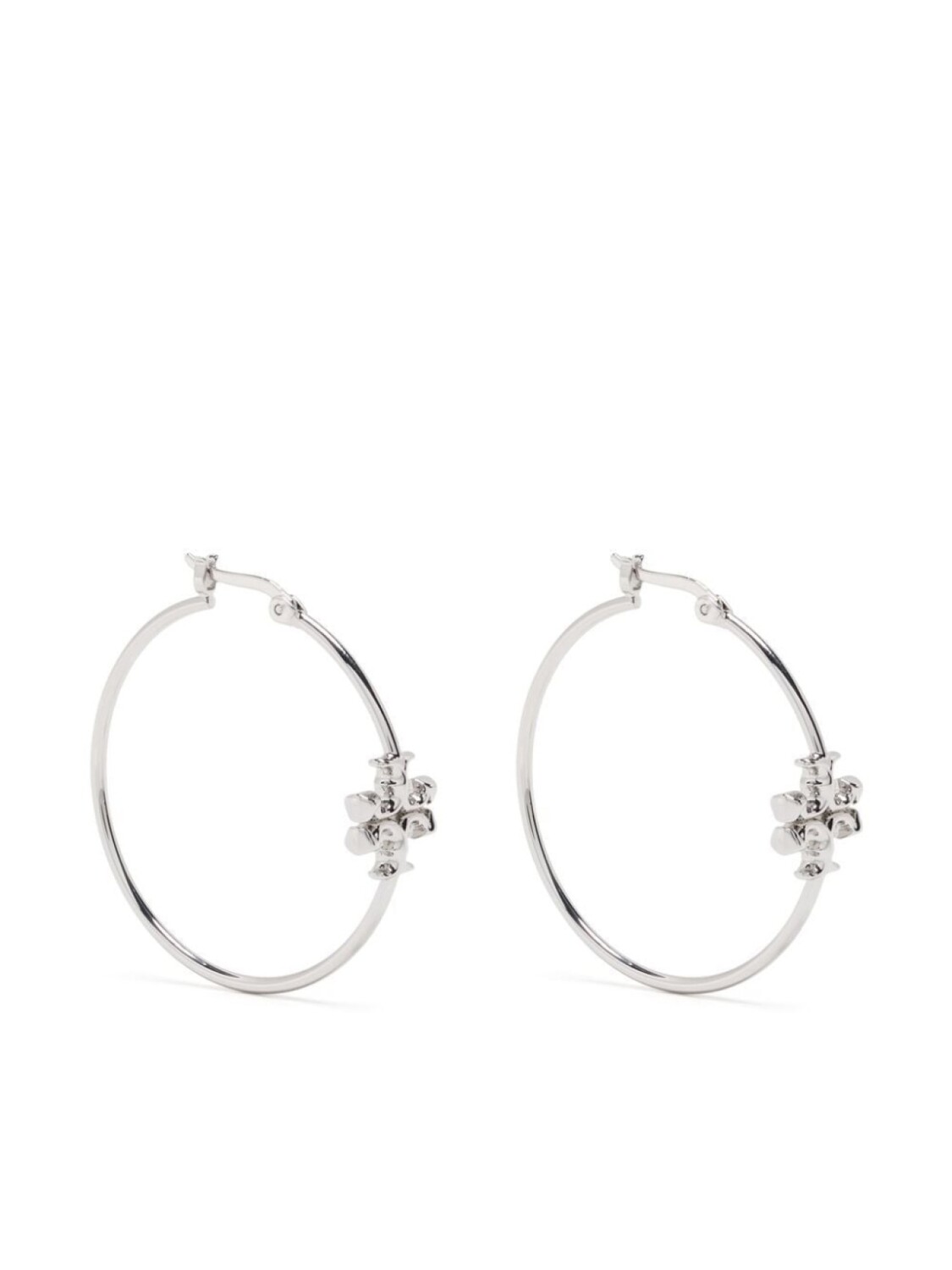 

Маленькие серьги-кольца Eleanor Tory Burch, серебряный