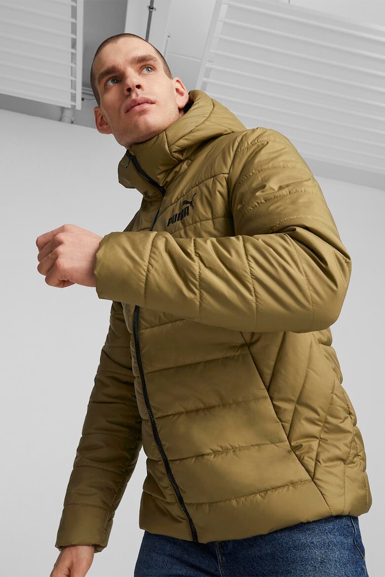 

Стеганая зимняя куртка Essentials с капюшоном Puma, коричневый