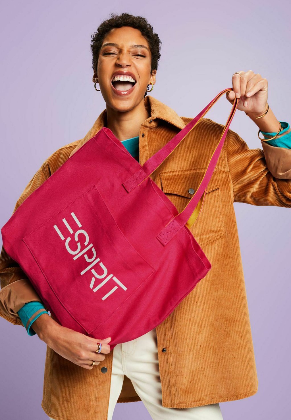 Сумка для покупок Esprit, розовый меланж сумка esprit розовый меланж