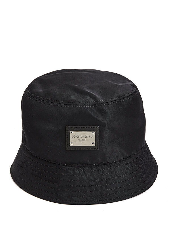Мужская шляпа с черным логотипом Dolce&Gabbana