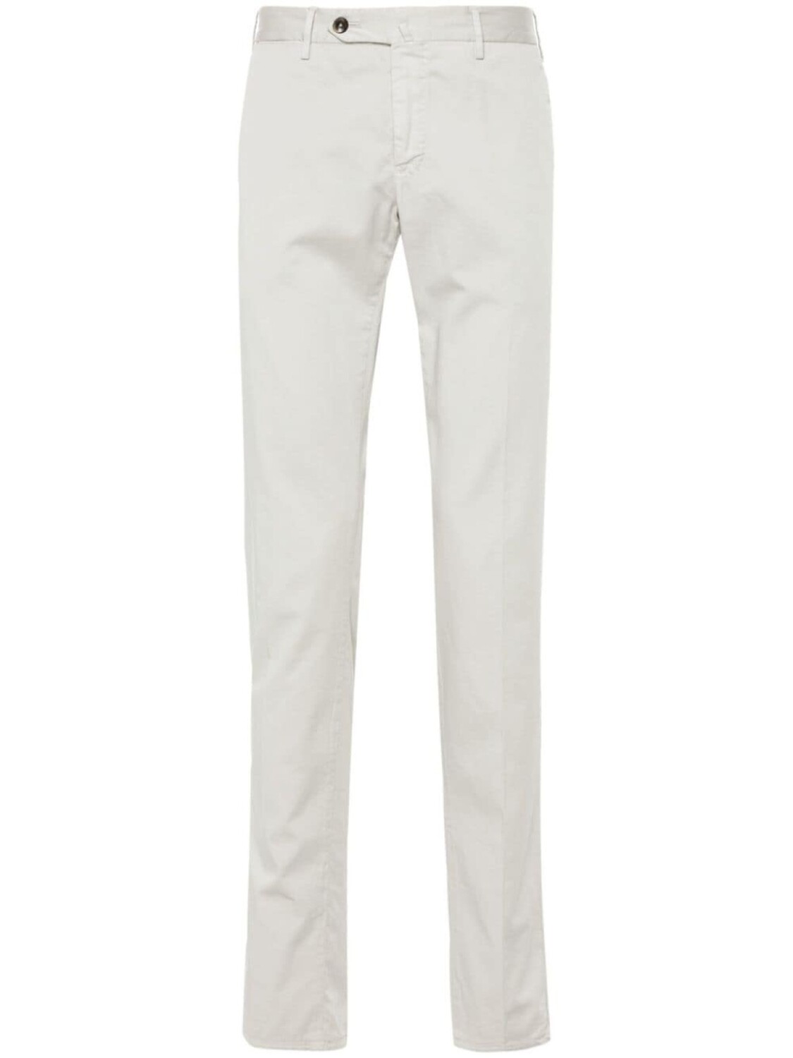 

PT Torino pressed-crease slim-cut chinos, серый