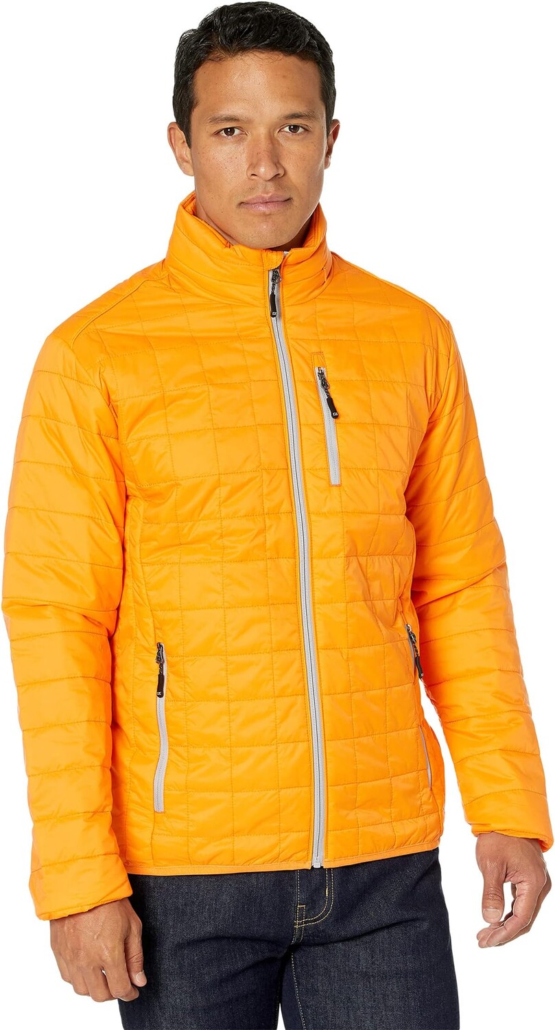 Куртка Rainier Primaloft Eco с полной молнией Cutter & Buck, цвет Satsuma женская утепленная куртка пуховик rainier primaloft с полной молнией cutter