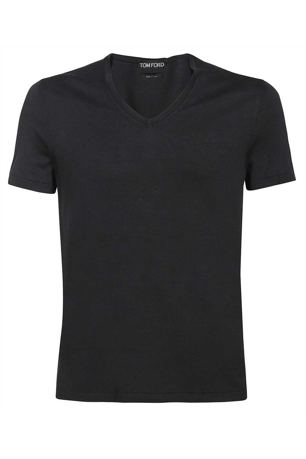 

Футболка из смеси шелка и хлопка Tom Ford, черный