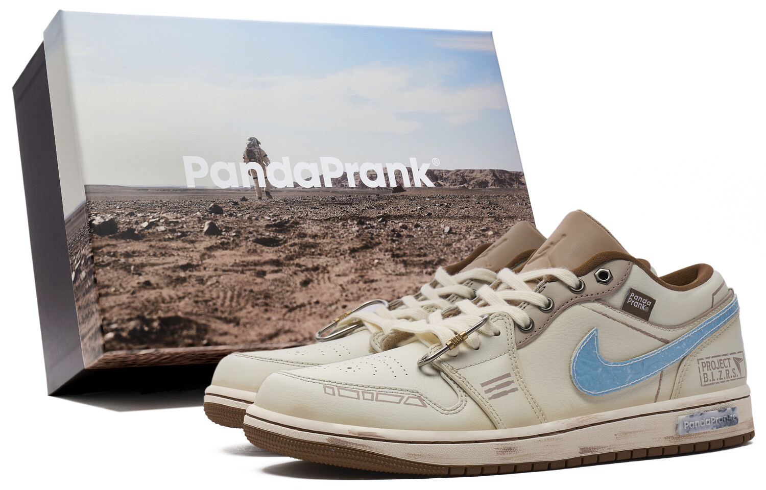 

Баскетбольные кроссовки Air 1 Vintage Men Low-Top бежевый/коричневый Jordan