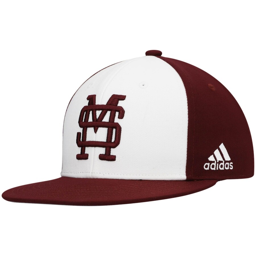 

Бейсболка adidas Mississippi State Bulldogs, белый