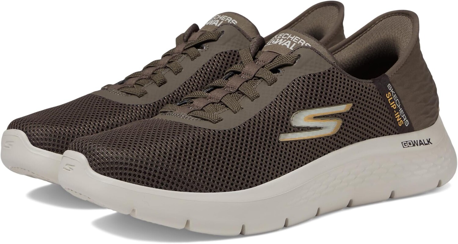 

Кроссовки Go Walk Flex Hands Up Hands Free Slip-Ins SKECHERS Performance, коричневый
