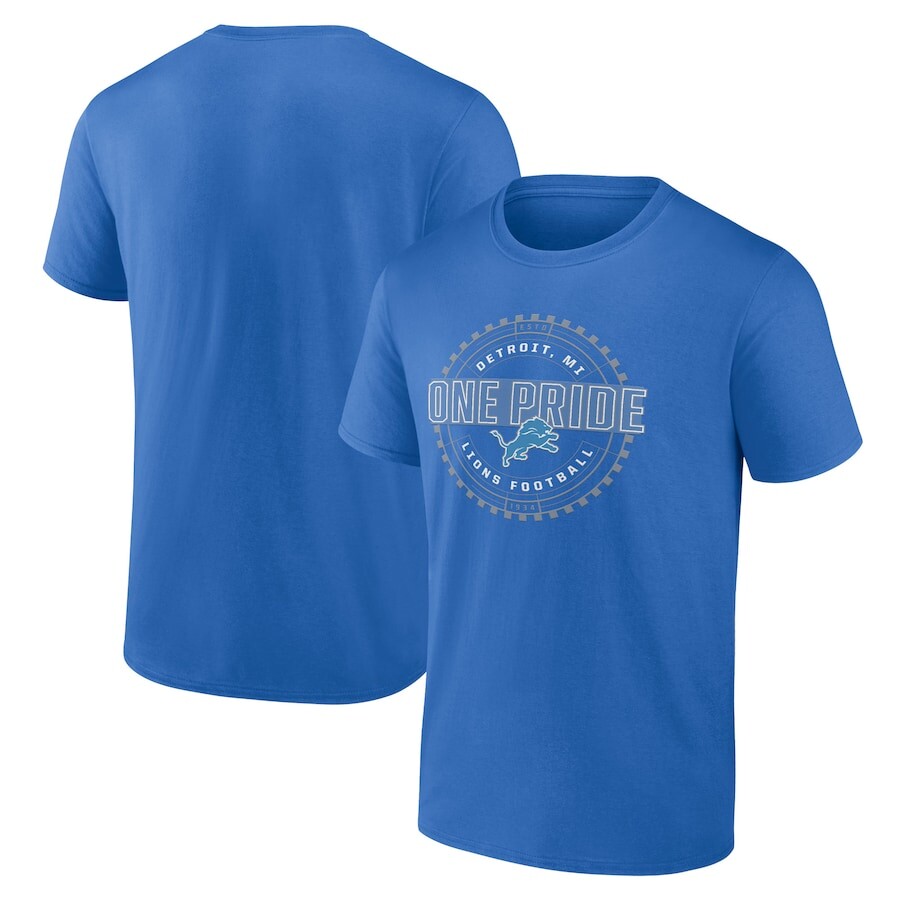

Футболка с коротким рукавом Fanatics Branded Detroit Lions, синий
