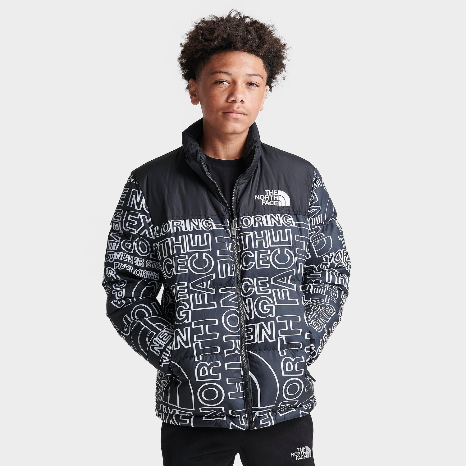 

Детская куртка Nuptse в стиле ретро 1996 года The North Face, черный