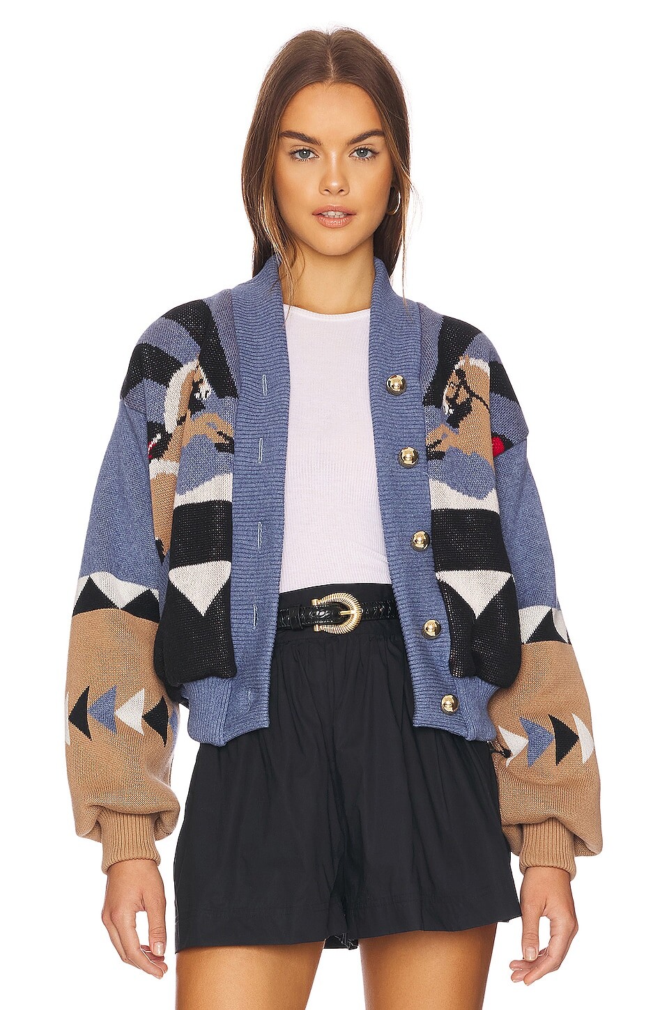 

Куртка Hayley Menzies Sunrise Rodeo Bomber, цвет Western Blue