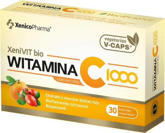 

XeniVIT био Витамин С 1000, пищевая добавка, мягкие капсулы, 30 штук Xenico Pharma