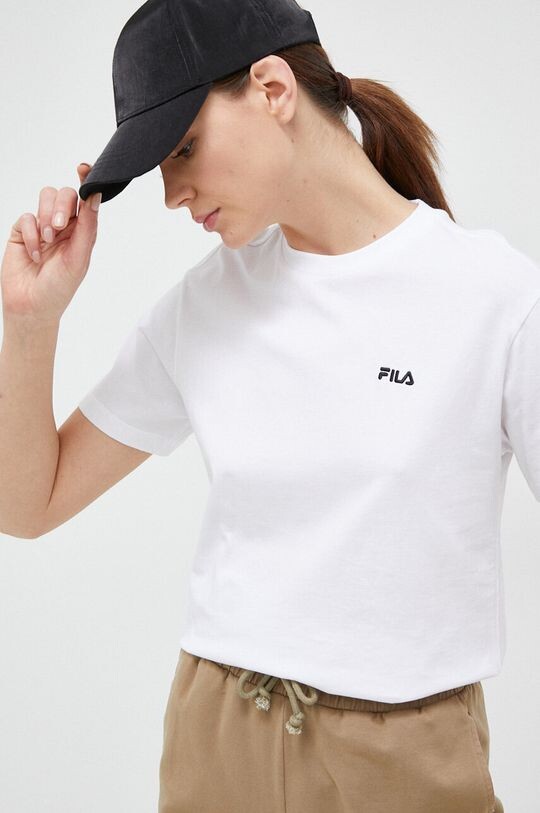 

Хлопковая футболка Fila, белый