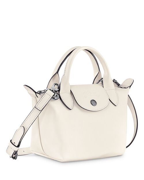 

Очень маленькая кожаная сумка Le Pliage Xtra с верхней ручкой Longchamp, цвет Ivory/Cream