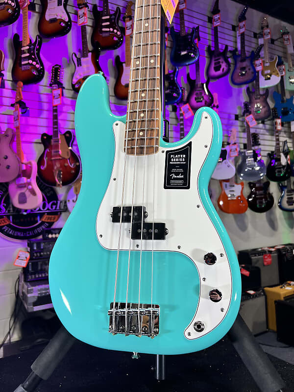 

Басс гитара Fender Player Precision Bass - Sea Foam Green Pau Ferro Fingerboard Auth Deal Free Ship! 061