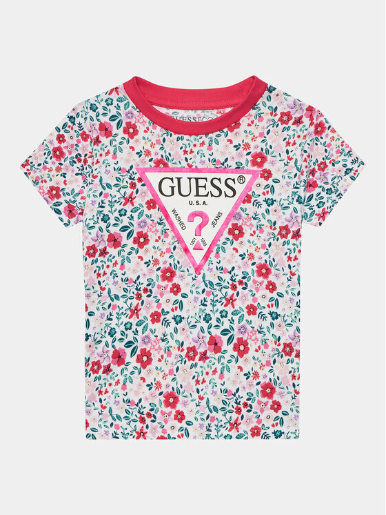 

Футболка стандартного кроя Guess, розовый