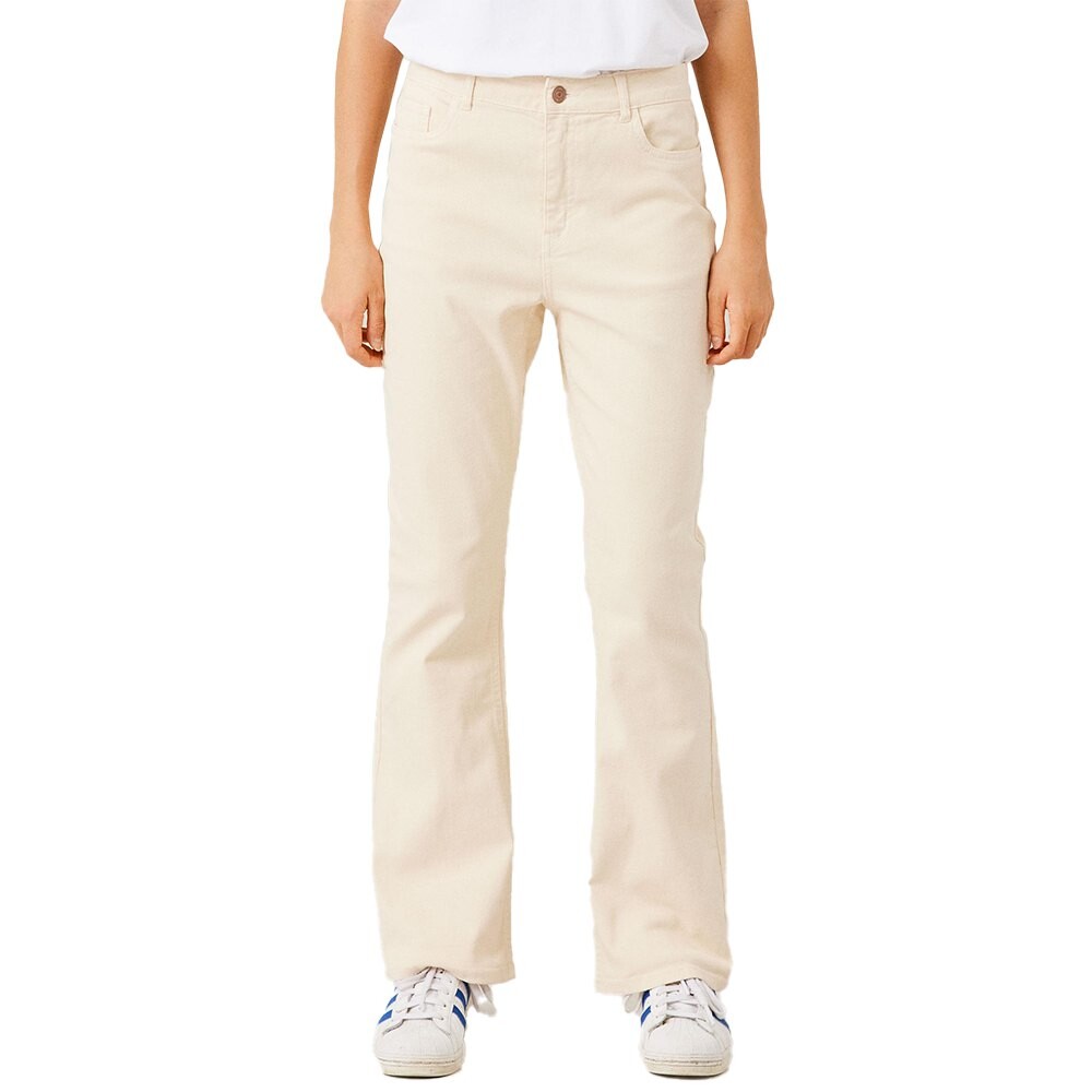 

Брюки Name It Tazza Bootcut Fit High Waist, бежевый